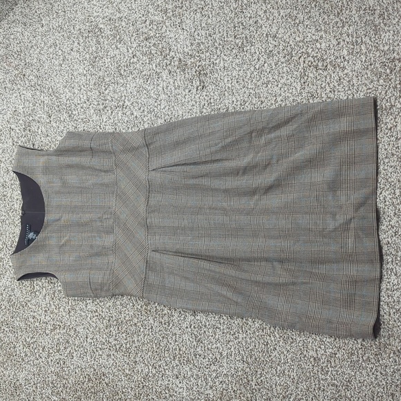 Apostrophe stretch size 10 90's vibe houndstooth sleeveless dress - Picture 1 of 11